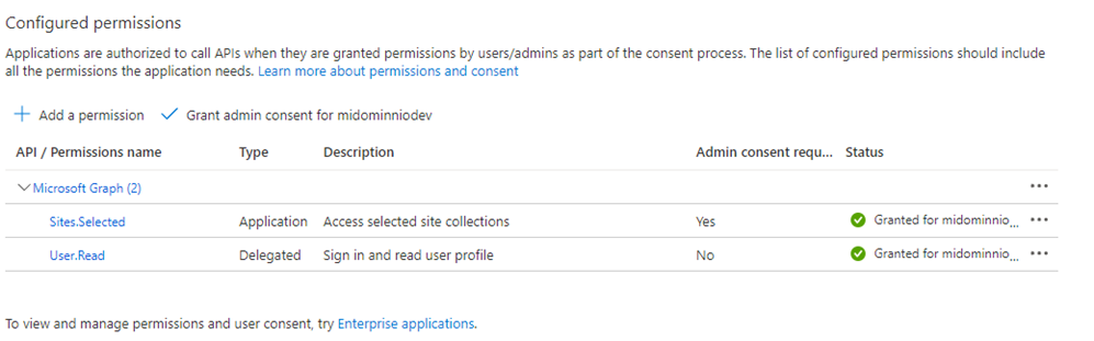 Microsoft Graph - Access to specific site collection