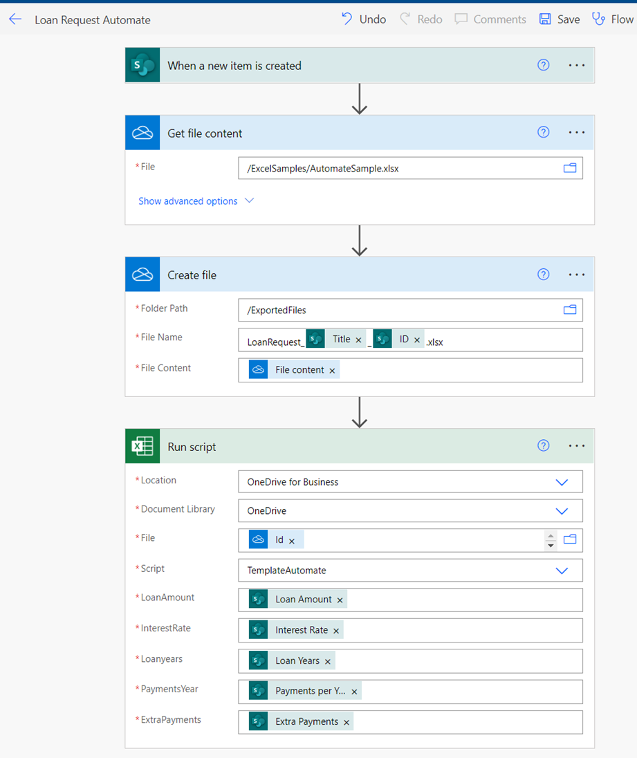 Create Excel File With Power Automate